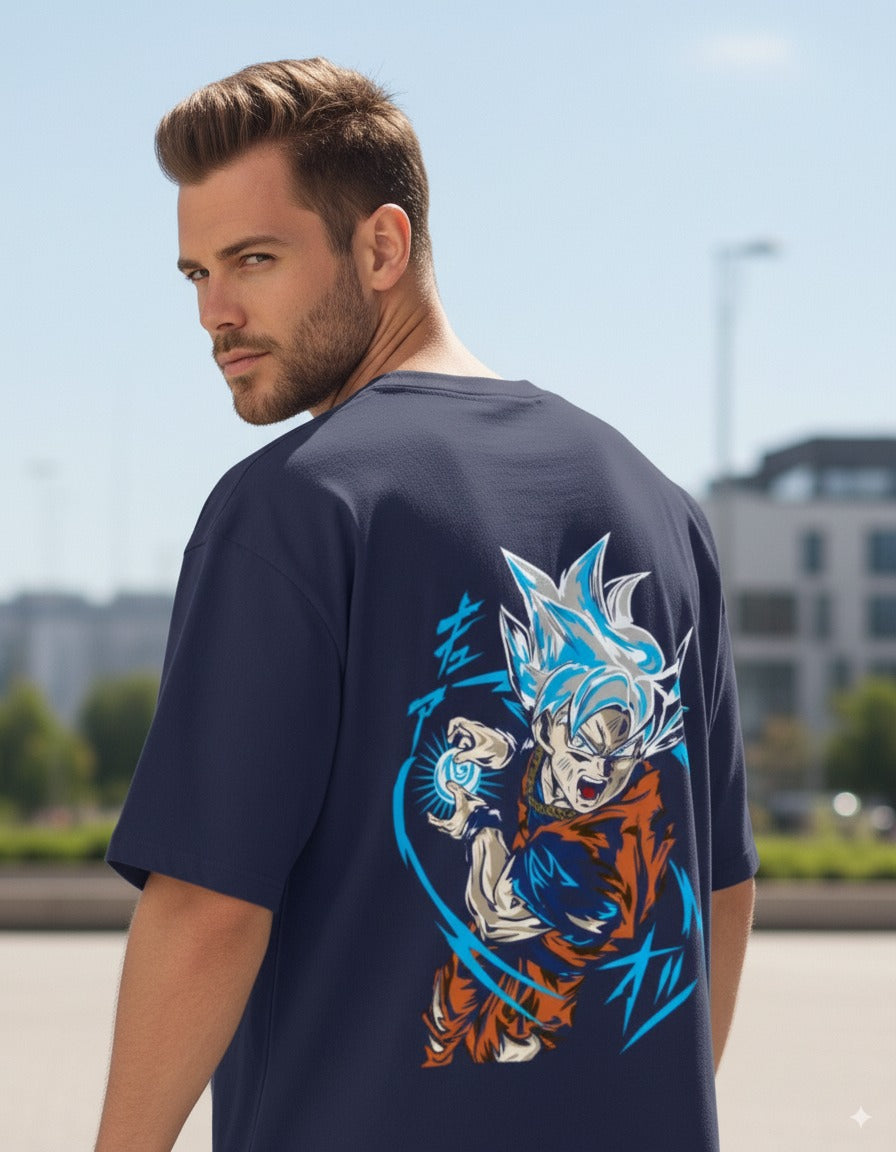 Unisex Oversized Son Goku Anime Printed T-Shirt