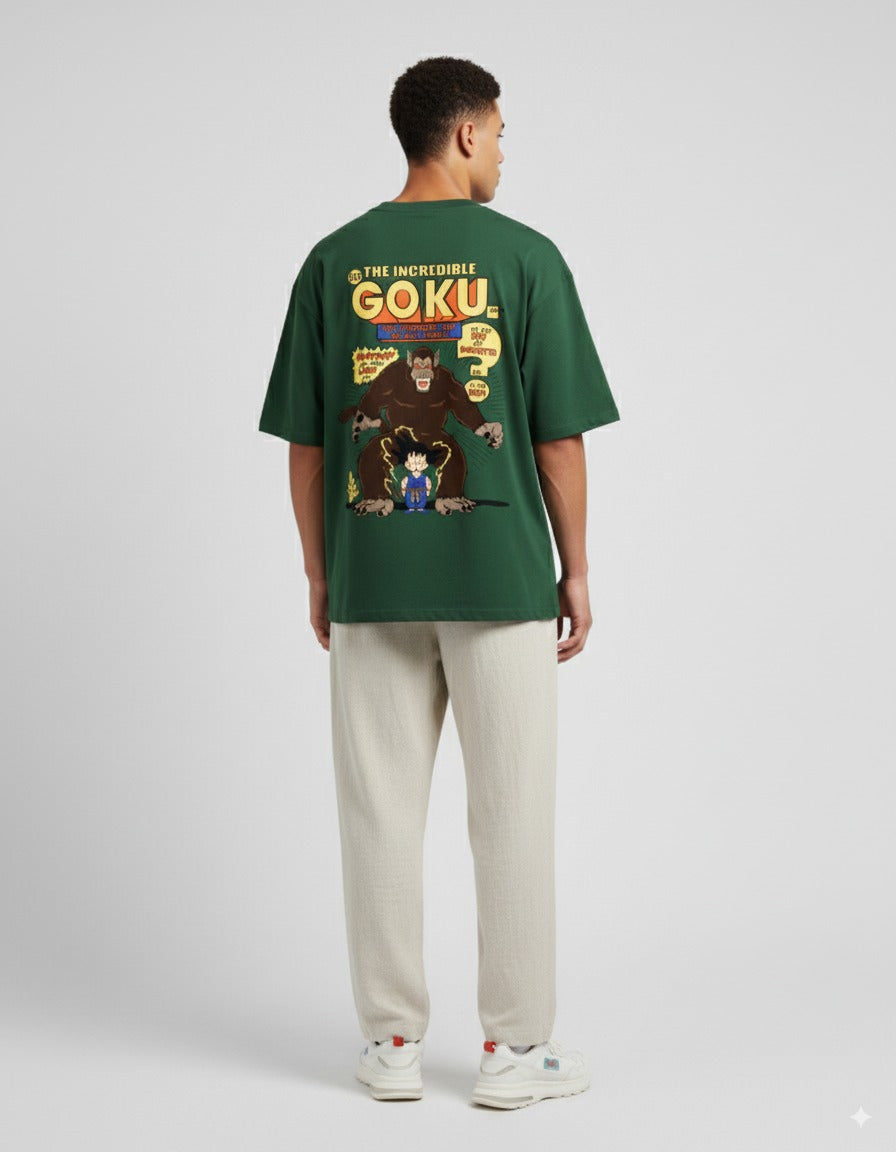 Unisex Oversized Goku Anime Printed T-Shirt